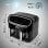 Duronic AF34 Freidora de Aire Sin Aceite 2400W 2 Cestas de 5L + 1 Cesta 10L 10 Programas
