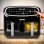 Duronic AF34 Freidora de Aire Sin Aceite 2400W 2 Cestas de 5L + 1 Cesta 10L 10 Programas