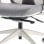 Cadeira ergonômica de malha Spacio Ardena com apoio de cabeça cinza