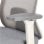 Cadeira ergonômica de malha Spacio Ardena com apoio de cabeça cinza