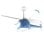 Cecotec EnergySilence Aero 4600 Helicopter Ventilador de Techo con Luz 36W Azul