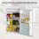 Frigorífico Mini Homcom Branco 84cm 91L F Descongela Manual