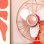 Ventilatore da Tavolo Cecotec EnergySilence 1090 Retrodesk 40W 12" 3 Velocità Oscillante Testa Inclinabile Rosso