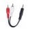 Cable de Audio DCU 3,5mm a 2 RCA Macho 1,5 m Negro