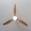 Cecotec EnergySilence Aero 5275 Ventilador de teto madeira branca com luz LED e controle 40W
