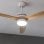 Cecotec EnergySilence Aero 5275 Ventilador de teto madeira branca com luz LED e controle 40W