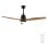 Ventilatore da soffitto Cecotec EnergySilence Aero 5275 Darkwood 40W LED 132 cm