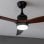 Ventilatore da soffitto Cecotec EnergySilence Aero 5275 Darkwood 40W LED 132 cm