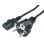 DCU 391003 Cable Schuko (M) a Tripolar (H) 1.5m Negro