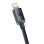 Baseus Cable de Carga Rápida y tarnsmisión de Datos Tipo-C A Lightning 20W Negro