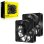 Corsair RS140 MAX PWM Dual Pack Ventilador Suplementario 140mm Negro