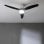 Ventilatore a soffitto Cecotec EnergySilence Aero 5600 Aqua WiFi 40W LED 132cm Nero Bianco