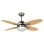 Bastilipo - Ventilador Techo Con Mando A Distancia,60w, 105 Cm, Bastilipo Bermeo Níquel