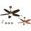 Bastilipo - Ventilateur de Plafond Led avec Télécommande et Pales Réversibles, 107cm, 60w, Cuir Bali Led
