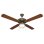 Bastilipo - Cartagena Ventilateur de Plafond avec Lumière E27, 60 W, Cuir, 132 x 47 cm