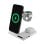 Muvit For Change Base Cargadora Inalambrica 6 En 1 Plegable Smartwatch+iwatch+airpods + Dos Puertos Usb A + C Blanca