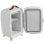 Homcom Nevera para Cosméticos Pequeña 6L Puerta con Espejo y Luces LED Blanca