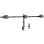 Equip 650158 Suporte de Secretária para 3 Ecrãs 17"-32" VESA 100x100mm 7KG Preto