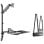 Equip 650170 Suporte de Parede Workstation 1 Ecrã 17"-32" 8KG Preto