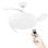 Grunkel SKYWIND-42BL Ventilador de Techo de Aspas Retráctiles con Luz y Mando 40W 106cm Blanco