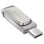 SanDisk Ultra Dual Drive Luxe 128GB USB-C/USB 3.2 Plata