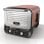 Grill Ninja OO101EU Elektro 2400W Kohle 8 Programme Schwarz Rot Silber