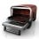 Grill Ninja OO101EU Elektro 2400W Kohle 8 Programme Schwarz Rot Silber