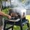 Grill Ninja OO101EU Elektro 2400W Kohle 8 Programme Schwarz Rot Silber