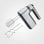 Severin HM 3843 Batidora Amasadora sin Cable 100W Negro/Plata