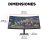 HP OMEN 34c 34" LED VA UltraWide QHD 165Hz FreeSync Premium Curvo
