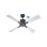 Casafan 952141w Eco Neo III 103cm Basaltgrau/Silber und Wenge WiFi Deckenventilator