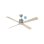 Casafan Eco Neo III 132cm Deckenventilator mit WiFi 942222W Motor Chrom gebürstet/Ahorn und Buche