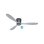 Casafan 313297w Deckenventilator mit WLAN Eco Plano Wood Bg-lg