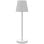 Homcom Lámpara de Mesita de Noche Luces LED USB-C Recargable Ø11.2x36.5cm Blanca