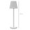 Homcom Lámpara de Mesita de Noche Luces LED USB-C Recargable Ø11.2x36.5cm Blanca