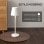 Homcom Lámpara de Mesita de Noche Luces LED USB-C Recargable Ø11.2x36.5cm Blanca