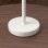 Homcom Lámpara de Mesita de Noche Luces LED USB-C Recargable Ø11.2x36.5cm Blanca