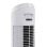 Homcom Ventilador de Torre 45W con 3 Velocidades Oscilación 70° Ø27x75cm Blanco