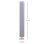 Homcom Lámpara de Pie Casquillo Máx. 40W E27 Pantalla de Lino Ø15x120cm Gris