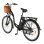 Dyu C6 Elektrofahrrad 26 Zoll, 350 W, 36 V, 12,5 Ah Akku, Reichweite 40 km, mit Scheibenbremsen, Schwarz