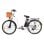 Dyu C6 Bicicleta Eléctrica 26" 350W Batería 36v12.5Ah Alcance 40km con Frenos de Disco Blanco