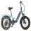 Dyu FF500 Bicicleta Eléctrica 20" Motor 500W Batería 48v14Ah Alcance 50Km con Frenos de Disco Azul