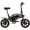 DYU D3F Elektrofahrrad, 14 Zoll, 250 W Motor, 36 V, 10 Ah Akku, 40 km Reichweite, mit Scheibenbremsen, Schwarz