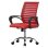 ML Design Silla de Oficina Ergonómica con Asiento Regulable Tapizado de Malla Roja