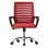 ML Design Silla de Oficina Ergonómica con Asiento Regulable Tapizado de Malla Roja