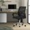 ML Design Silla de Oficina Ergonómica con Asiento Regulable Tapizado de Malla Negra