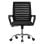 ML Design Silla de Oficina Ergonómica con Asiento Regulable Tapizado de Malla Negra