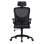 ML Design Silla de Oficina Ergonómica con Asiento Regulable y Reposacabezas Negro
