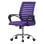 ML Design Silla de Oficina Ergonómica con Asiento Regulable Tapizado de Malla Lila