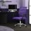 ML Design Silla de Oficina Ergonómica con Asiento Regulable Tapizado de Malla Lila